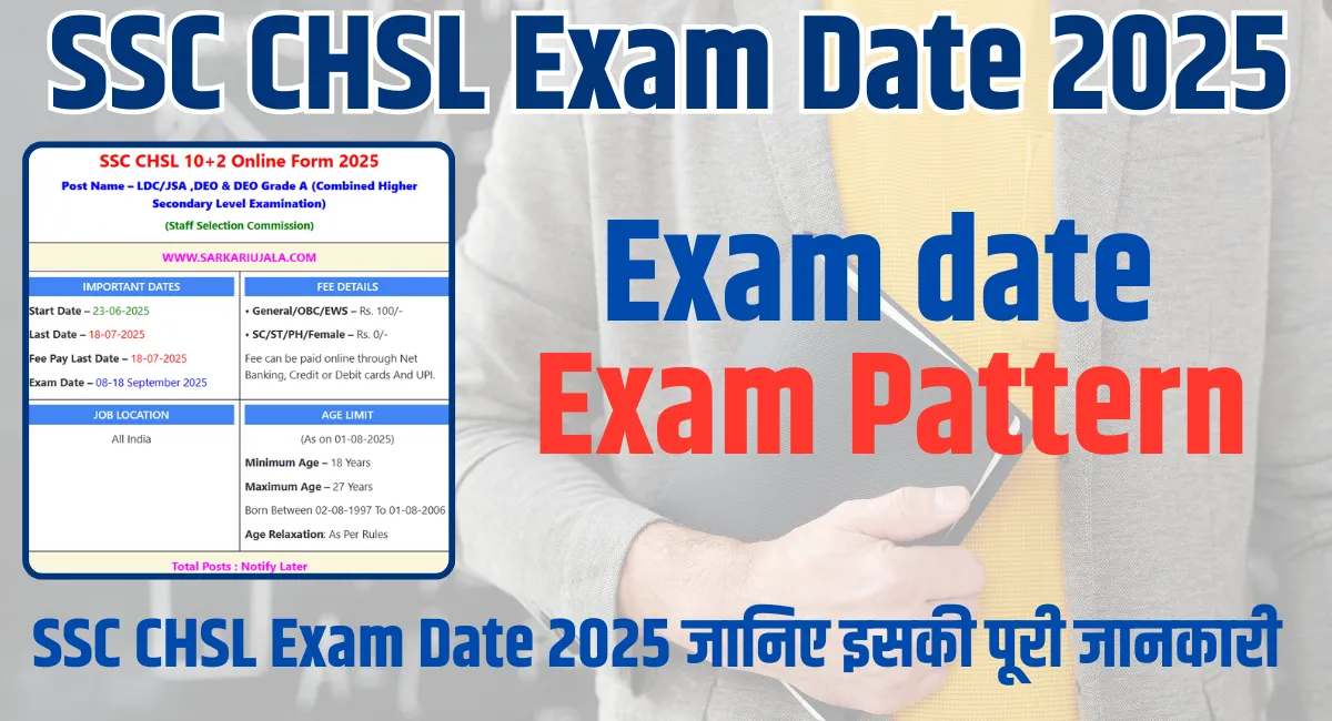 SSC CHSL Exam Date 2025