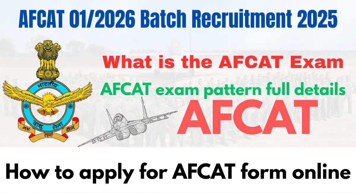 AFCAT 01/2026 Batch Recruitment